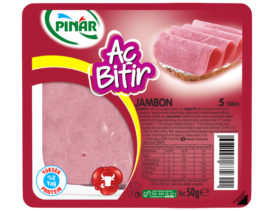 Pınar Snacking Sliced Beef Ham Pınar Snacking Sliced Beef Ham