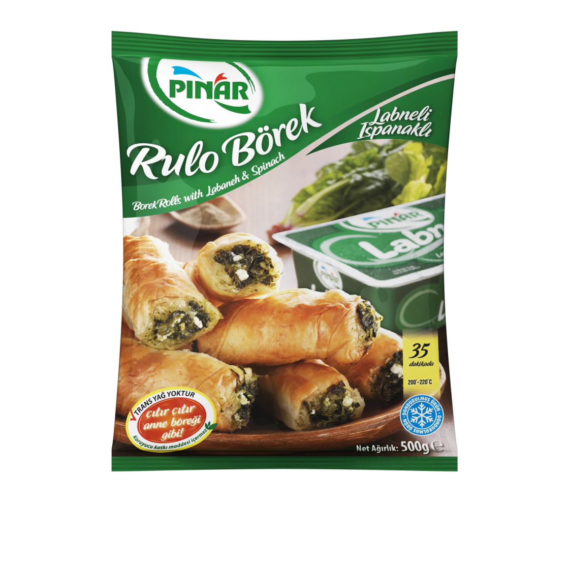 Pınar Borek Rolls with Labne and Spinach Pınar Borek Rolls with Labne and Spinach