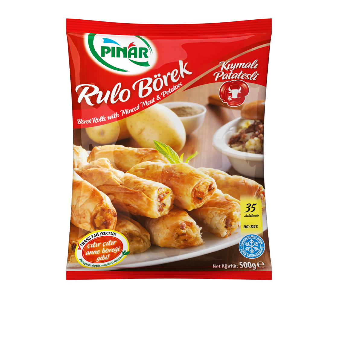 Pınar Borek Rolls with Minced&Potatoes Pınar Borek Rolls with Minced&Potatoes