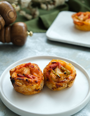 Mini Pastry Puff Pizza