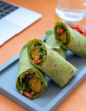 Green Wrap With Veggie Bites