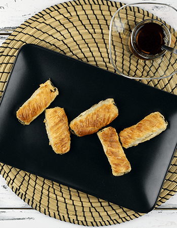 Easy Bourekas <br> Pınar Labne and Spinach Rolls